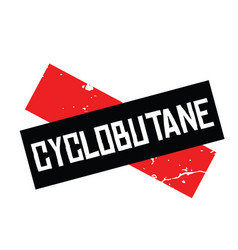 Cyclobutane Stamp On White