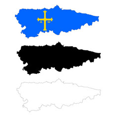 Asturias Map Icon Clipart