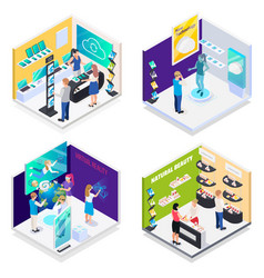 Modern Exhibition Isometric Concept