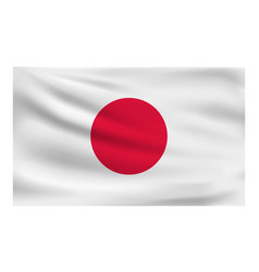 Realistic National Flag Japan Current State