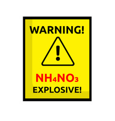 Attention Ammonium Nitrate Is Explosive Nh4no3