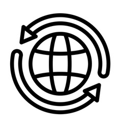 Worldwide Thick Line Icon For Personal