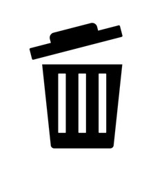 Lid With Open Trash Icon