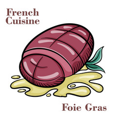 Traditional French Foie Gras On White Background