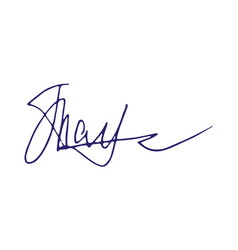 Fake Signature Hand Drawn Sample Own Autograph