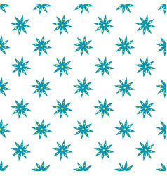 Floral Pattern Design With Flower Shape In Flat