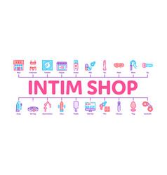 Intim Shop Sex Toys Minimal Infographic Banner