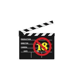 Movie Clipper With Under 18 Sign