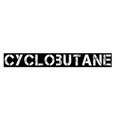 Cyclobutane Stamp On White