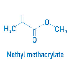 Methyl Methacrylate Molecule Skeletal Formula