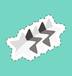 Sticker Line Cut S Stars Related To Stars Symbol