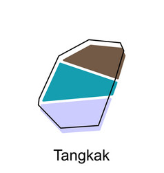 Map City Of Tangkak Design Malaysia Map With