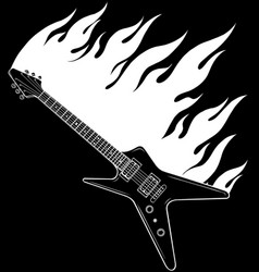 Of Electric Guitar Line Art