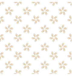 Floral Pattern Design With Flower Shape In Flat