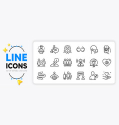 Award App Brand And Medical Mask Line Icons