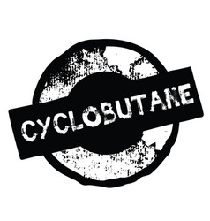 Cyclobutane Stamp On White