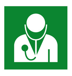 Doctor Symbol Sign Isolate On White Background