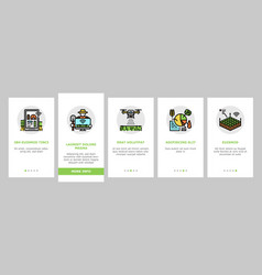 Farm Smart Agriculture Farmer Onboarding Icons Set