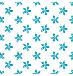 Floral Pattern Design With Flower Shape In Flat