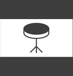 Round Table Icon Filled From