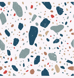Modern terrazzo texture seamless pattern with Vector Image