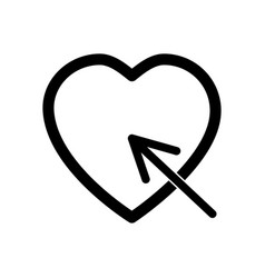 Heart With Arrow Icon Love Symbol Decoration