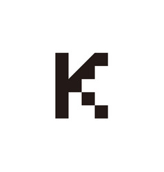 Letter R And K Square Geometric Symbol Simple Logo