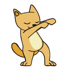 Cat Dance Dancing Flat Stroke