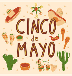 Cinco De Mayo Post For Social Media Template Hand