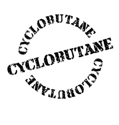 Cyclobutane Stamp On White