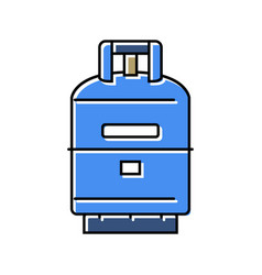 Cylinder Gas Service Color Icon