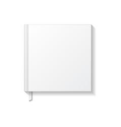 Blank White Square Book Notebook Or Magazine