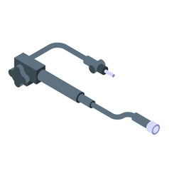 Endoscope Pipe Icon Isometric Style