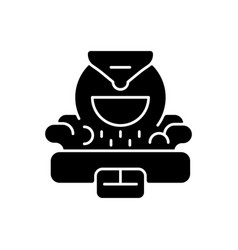 Coffee Roaster Black Glyph Icon