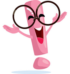 Excited Exclamation Point Cartoon