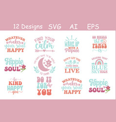 Retro Groovy Svg Bundle