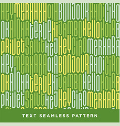 Text Seamless Pattern With Word Hello