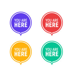 You Are Here Sign Icon Mark Destination