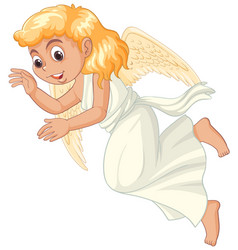 Angel Flying Cartoon Character