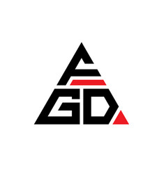 Fgd Triangle Letter Logo Design With Triangle