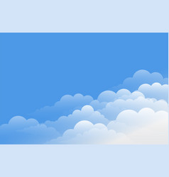 Gorgeous Clouds Background With Blue Sky Design