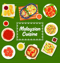 Malaysian Cuisne Restaurant Food Menu Cover