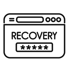 Recovery Page Icon Outline Ui Log