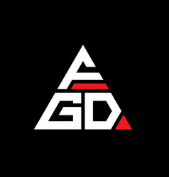 Fgd Triangle Letter Logo Design With Triangle