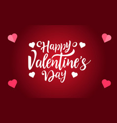 Greeting Card With Text Happy Valentines Day