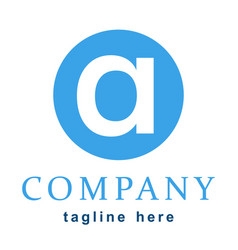 Letter A Company Logo Long