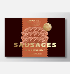 Sausages Package Label Food Product Design