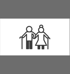 Old Couple Icon Filled Couple Icon From