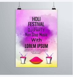 Poster Holi Party Design