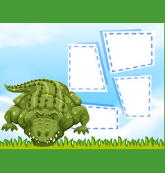 Aligator Blank Frame Template